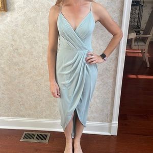 David’s Bridal, dusty sage size 2